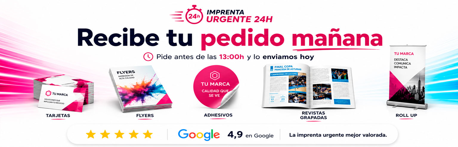Imprenta 24 horas urgente Banner Julio 2026